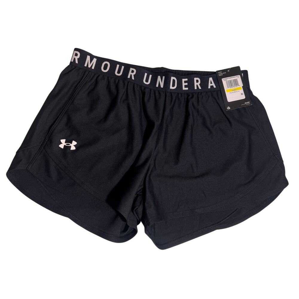 Under Armour Play Up Shorts 3.0 Women’s Medium Black Athletic Running Gym Shorts